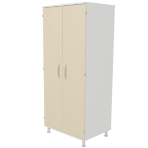 Armoire ACTIVE SUMMUM 2 portes mélaminé 2 portes 1/2 penderie et lingerie - L80xP60xH190 cm