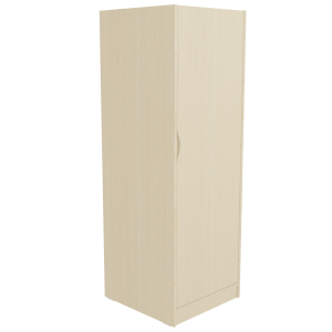 Armoire HABITAT 1 porte charnière à droite 1/2 penderie et lingerie mélaminé - L59xP61xH176 cm