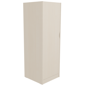 Armoire HABITAT 1 porte charnière à gauche tout lingerie mélaminé - L59xP61xH240 cm