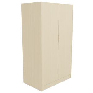Armoire HABITAT 2 portes 1/2 penderie et lingerie mélaminé - L99xP61xH240 cm