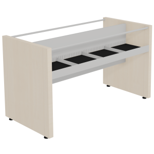 Bac à BD enfant CARÉA 8 cases stratifié et époxy - L123,3xP60xH72 cm
