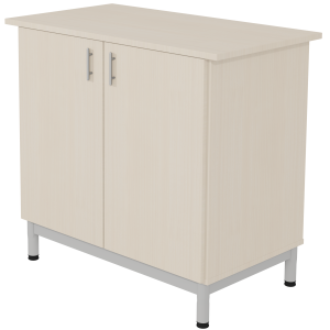 Buffet ARCUS 2 portes mélaminé piètement époxy - L98,5xP55xH90,5 cm