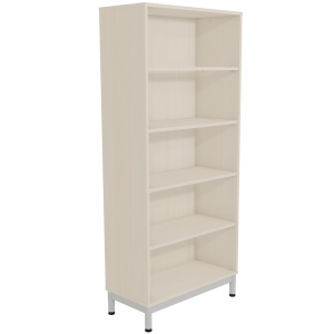 Bibliothèque MÉTIS 4 tablettes mélaminé piètement époxy - L79,7xP39xH183,5 cm