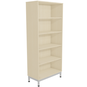 Bibliothèque MÉTIS 4 tablettes mélaminé piètement époxy - L79,7xP39xH183,5 cm