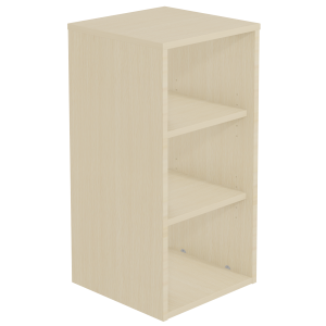 Casier HABITAT 2 tablettes mélaminé - L40xP20xH80 cm