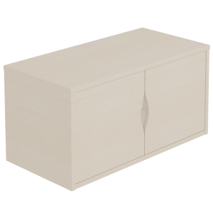 Casier HABITAT 2 portes mélaminé - L80xP40xH40 cm