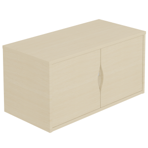 Casier HABITAT 2 portes mélaminé - L80xP40xH40 cm