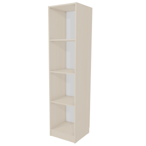 Colonne de rangement 4 cases mélaminé - L50xP50xH210,7 cm