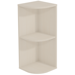 Colonne d'angle HABITAT 2 tablettes mélaminé - L33xP33xH160 cm
