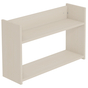 Étagère murale TERRA 2 tablettes mélaminé - L89xP24xH50 cm