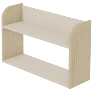 Étagère murale COSMO mélaminé et médium - L80xP25xH50 cm