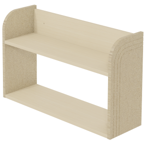 Étagère murale COSMO mélaminé et médium - L80xP25xH50 cm