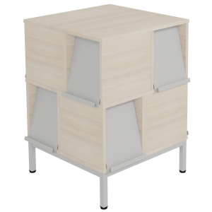 Tour à périodiques 8 portes époxy - L72xP72xH91 cm