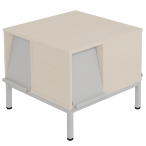 Tour à périodiques 4 portes époxy - L72xP72xH56 cm