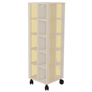 Tour à mangas mobile mélaminé et PMMA - L44xP44xH141,4 cm