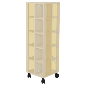 Tour à mangas mobile mélaminé et PMMA - L44xP44xH141,4 cm