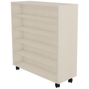 Présentoir PICCOLO mobile double face mélaminé - L120xP45xH131,8 cm