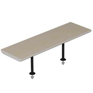 Plan de réception droit L80 cm pour poste ONDINE