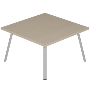 Table basse 960 plateau ép.19 mm mélaminé chant ABS piètement époxy - L60xP60xH35 cm