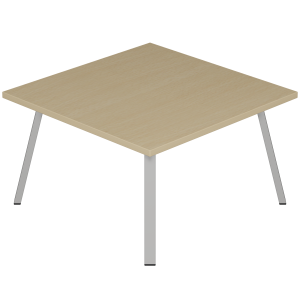 Table basse 960 plateau ép.19 mm mélaminé chant ABS piètement époxy - L60xP60xH35 cm