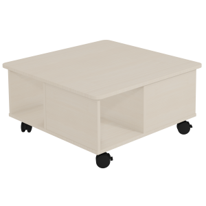 Table d'activités mobile mélaminé - L86xP86xH43,5 cm