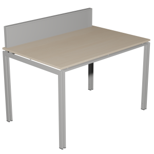 Poste de consultation ITO plateau stratifié chant piètement époxy - 120x80 cm - T6