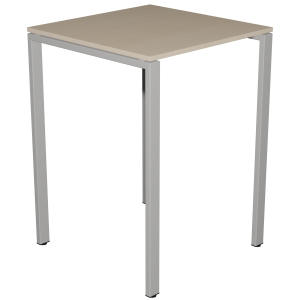 Table haute BENCH plateau ép.20,5 mm stratifié chant ABS piètement époxy - 80x80 cm - H110 cm