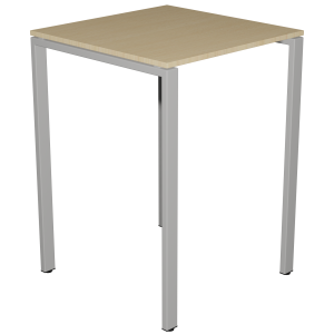 Table haute BENCH plateau ép.20,5 mm stratifié chant ABS piètement époxy - 80x80 cm - H110 cm