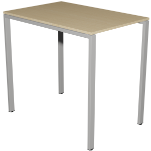 Table haute BENCH plateau ép.20,5 mm stratifié chant ABS piètement époxy - 80x120 cm - H110 cm