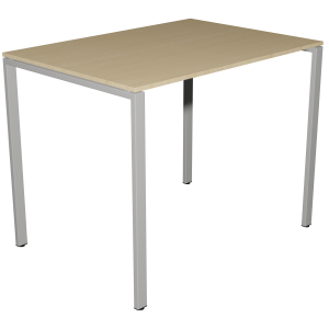 Table haute BENCH plateau ép.20,5 mm stratifié chant ABS piètement époxy - 140x100 cm - H110 cm