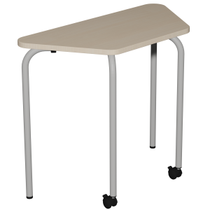 Table CONFIG II mobile plateau ép.24 mm stratifié chant ABS piètement époxy - 90x43 cm - T6