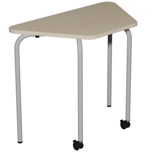 Table CONFIG II mobile plateau ép.24 mm stratifié chant ABS piètement époxy - 90x50 cm - T6