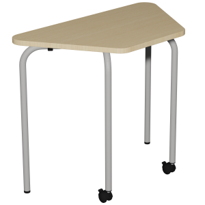Table CONFIG II mobile plateau ép.24 mm stratifié chant ABS piètement époxy - 90x50 cm - T6