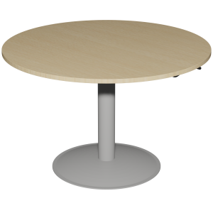 Table MANO HR plateau ép.24 mm stratifié chant ABS piètement époxy - D120 cm - H67-90 cm