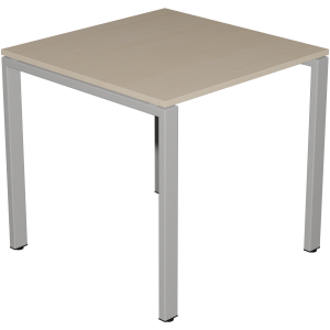 Table BENCH plateau ép.20,5 mm stratifié chant ABS piètement époxy - 80x80 cm - T6