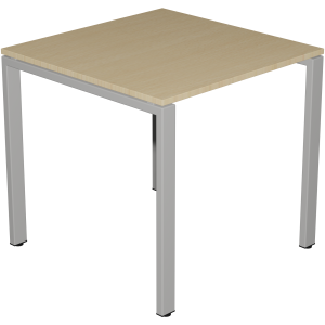 Table BENCH plateau ép.20,5 mm stratifié chant ABS piètement époxy - 80x80 cm - T6