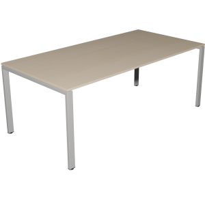 Table BENCH plateau ép.20,5 mm stratifié chant ABS piètement époxy - 200x100 cm - T6