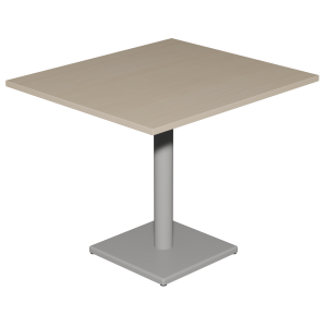 Table MENORCA plateau ép.24 mm stratifié chant ABS piètement époxy - 80x90 cm - T6