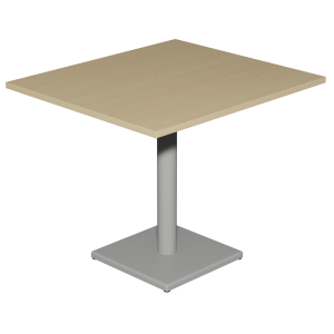 Table MENORCA plateau ép.24 mm stratifié chant ABS piètement époxy - 80x90 cm - T6