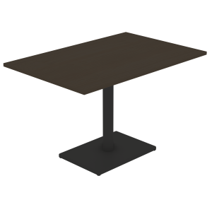 Table MENORCA plateau ép.24 mm stratifié chant ABS piètement époxy - 120x90 cm - T6