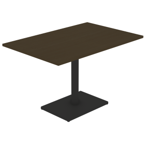 Table MENORCA plateau ép.24 mm stratifié chant ABS piètement époxy - 120x90 cm - T6