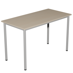 Table MÉTIS plateau ép.19 mm mélaminé chant ABS piètement époxy - 100x60 cm - T6