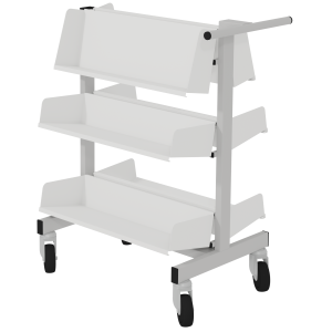 Chariot CLIFF double face époxy - L74,9xP50xH93,6 cm