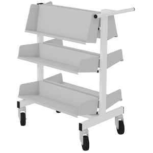 Chariot CLIFF double face époxy - L74,9xP50xH93,6 cm