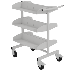 Chariot CLOVIS double face époxy - L79xP47,5xH93,5 cm