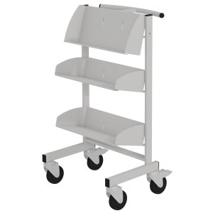 Chariot CLOVIS simple face époxy - L52xP44xH94 cm