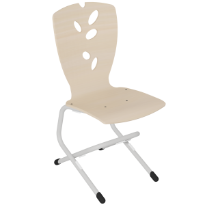 Chaise ÉVA coque C11 Natura bois Blueprotech® piètement époxy - T6