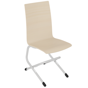 Chaise ÉVA PREMIUM coque C12 Alvana bois incolore piètement époxy - T6