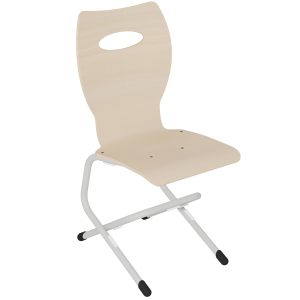 Chaise ÉVA coque C20 Kary bois Blueprotech® piètement époxy - T6