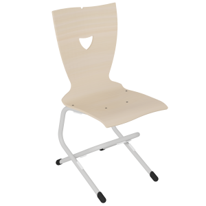 Chaise ÉVA coque C8 Hello bois Blueprotech® piètement époxy - T6